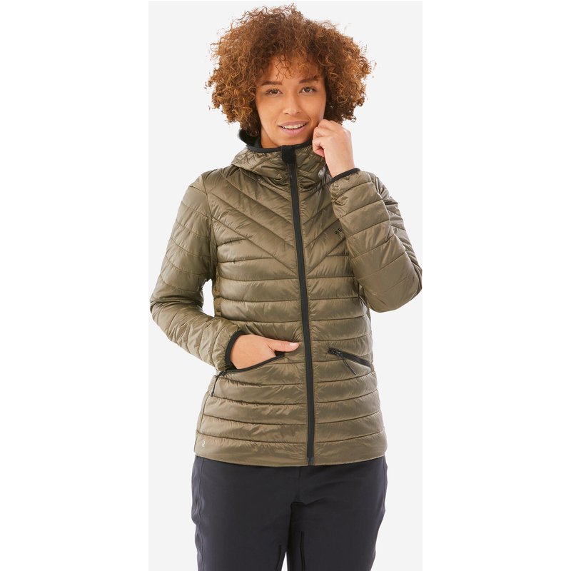 Wattierte Jacke Damen leicht und warm - 500 braun