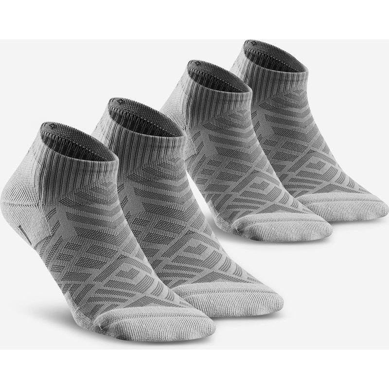 Wandersocken Damen/Herren Doppelpack - Hike 100 grau