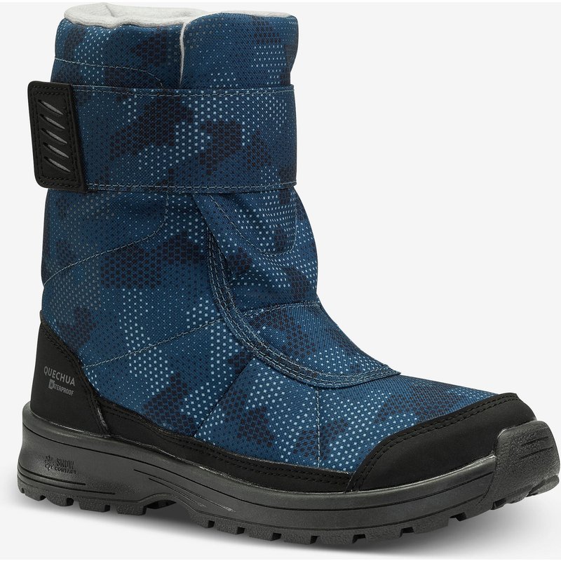 Winterstiefel Kinder Gr. 24–38 Klett warm wasserdicht Wandern - SH100 blau