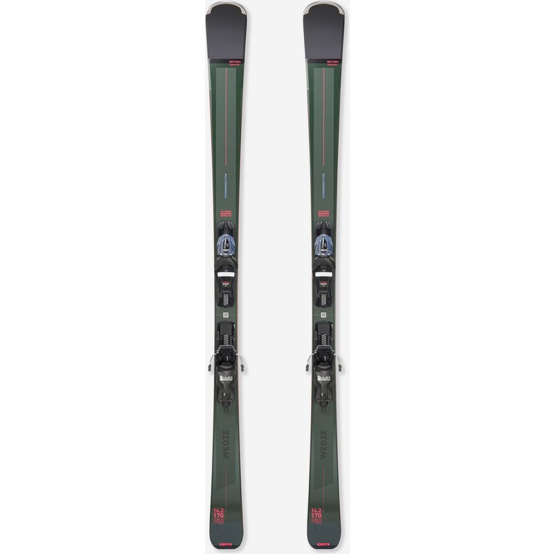 Ski Herren mit Bindung Piste - Boost 580 Khaki/rosa