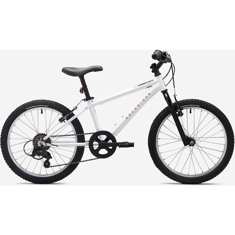 Kinderfahrrad 20 Zoll Rockrider Explore 120 weiss/orange