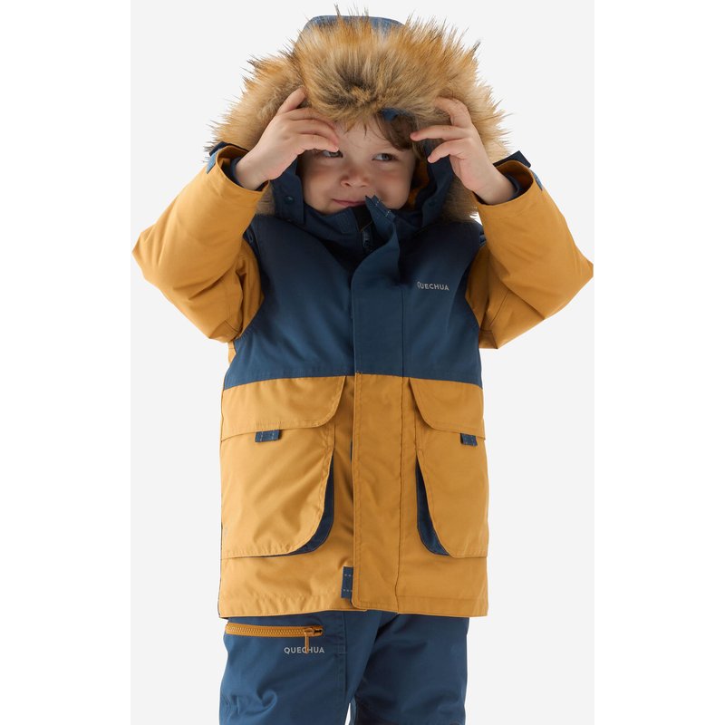 Winterjacke Parka Kinder Gr. 92–116 warm Winterwandern - SH500 Mountain