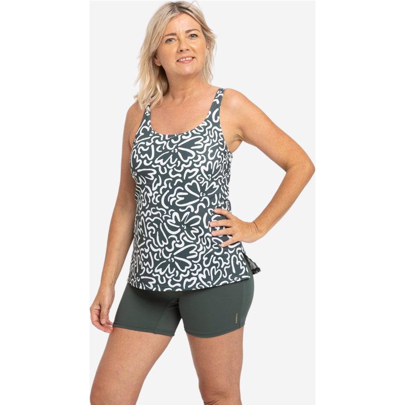 Badeanzug Tankini Shorty Damen - Heva Ondu khaki