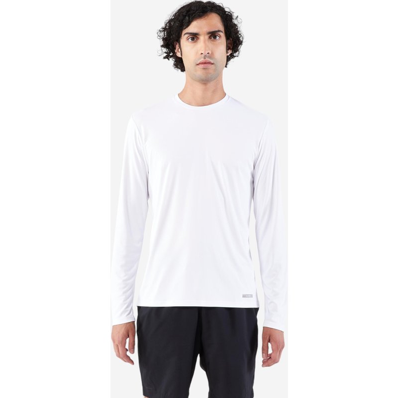 Laufshirt langarm Herren UV Schutz - Dry 500 UV weiss