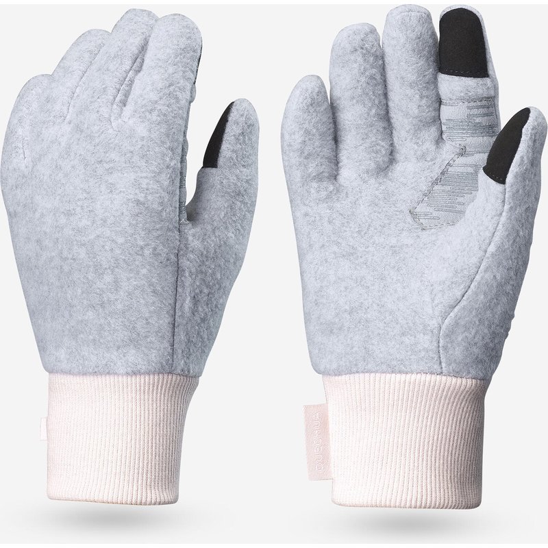 Handschuhe Kinder 6–14 Jahre Fleece Wandern - Hike500 grau