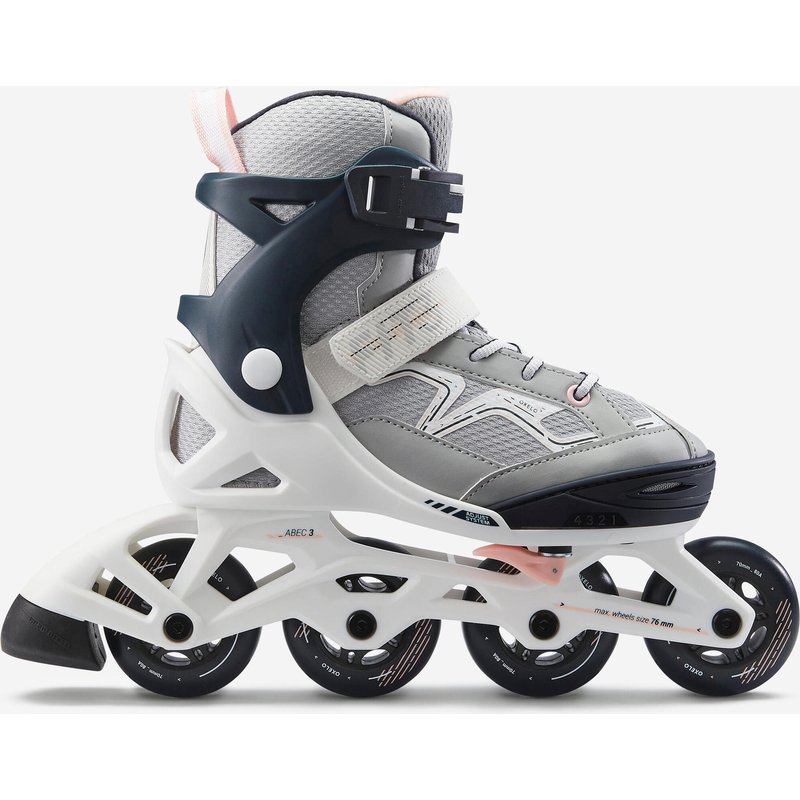 Inline Skates Kinder Fitness FIT3 größenverstellbar Abyss grau