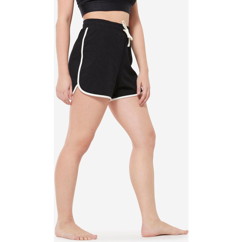 Tanzshorts Damen Modern Dance hoher Taillenbund ‒ schwarz