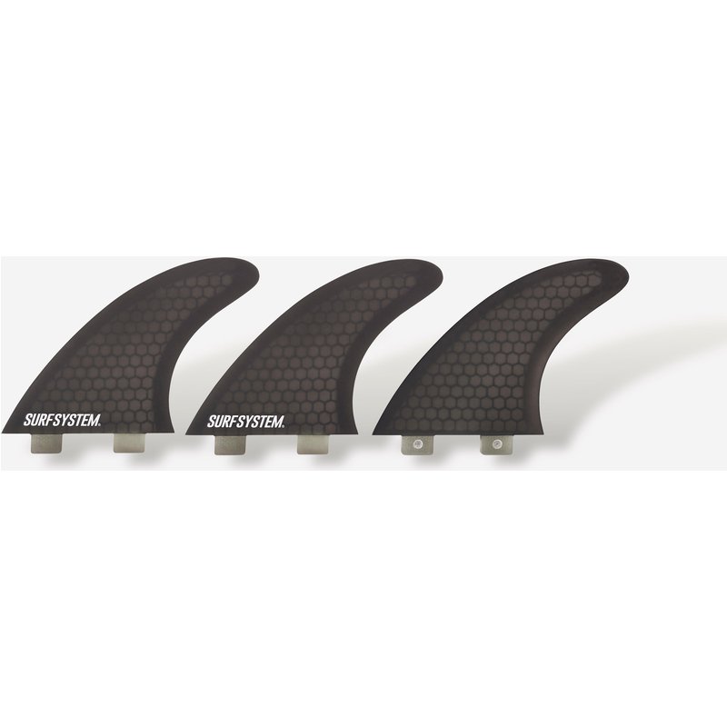 Finnen Surfboard 3er-Set Glasfaser FCS1 Größe M schwarz