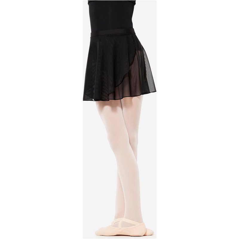 Ballettrock Mädchen Tüll - schwarz
