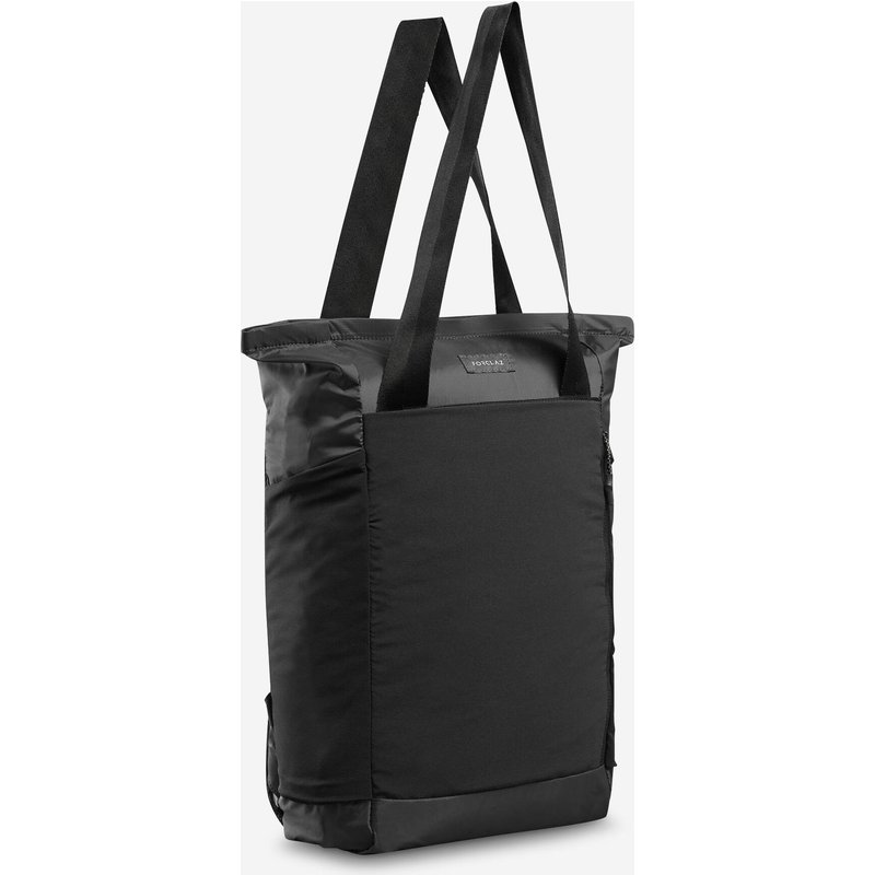 2-in-1 Rucksack/Tasche kompakt Trekking - Travel 15 l schwarz