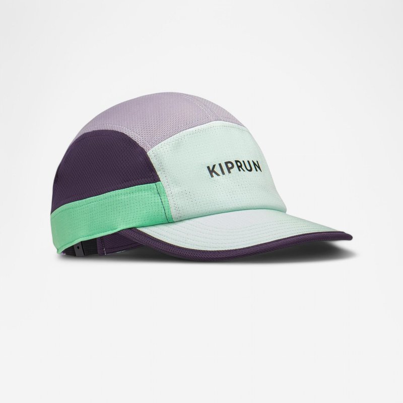 Lauf-Cap Schirmmütze 5 Panels - türkis/lila