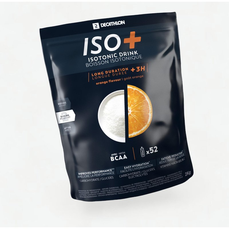 Iso+ Getränkepulver über 3 Stunden Orange 2 kg