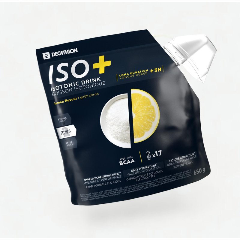 Iso+ Getränkepulver über 3 Stunden Zitrone 650 g