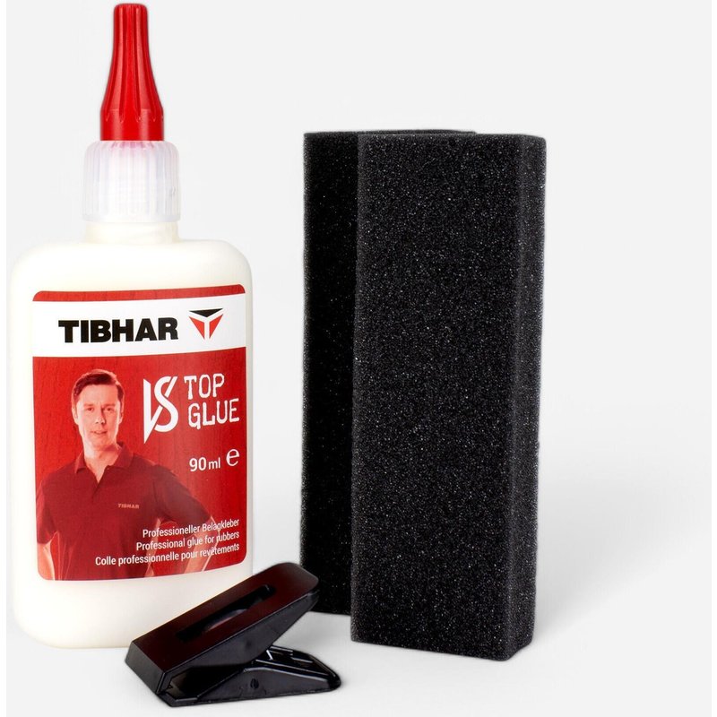 Tischtennis Kleber für Beläge und Holz - Tibhar 90 ml + 16 Applikatoren