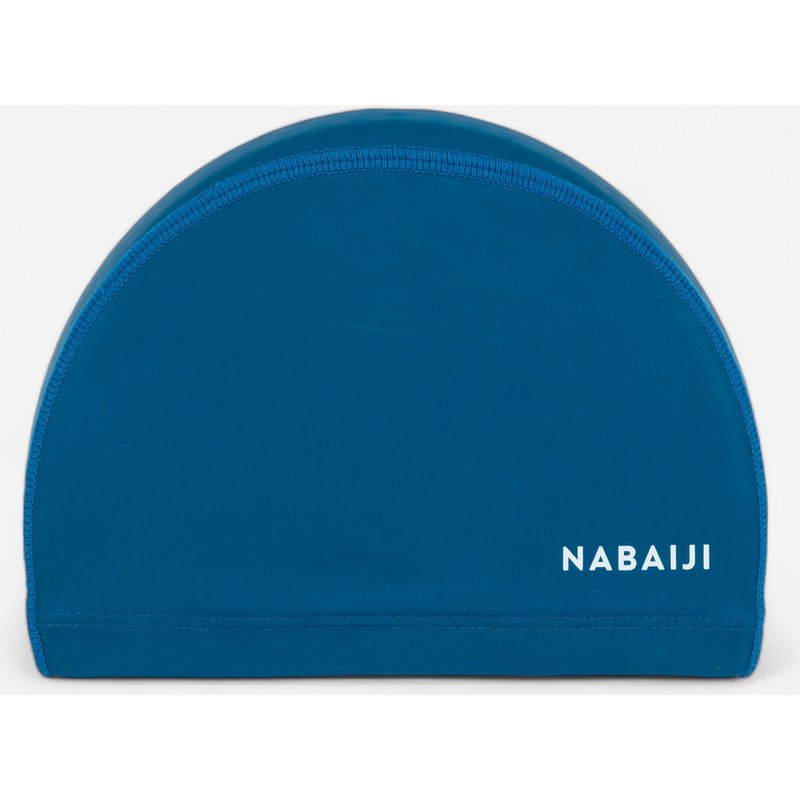 Badekappe Stoff beschichtet Größe M - blau