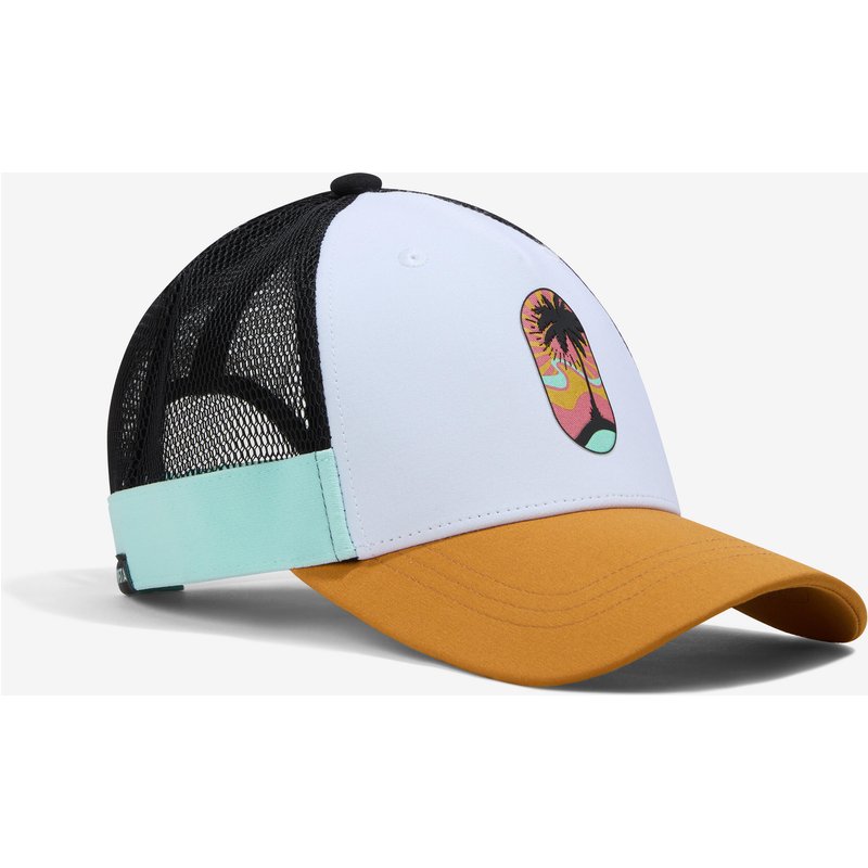 Damen/Herren Beachvolleyball Cap - BVC500 weiß/braun