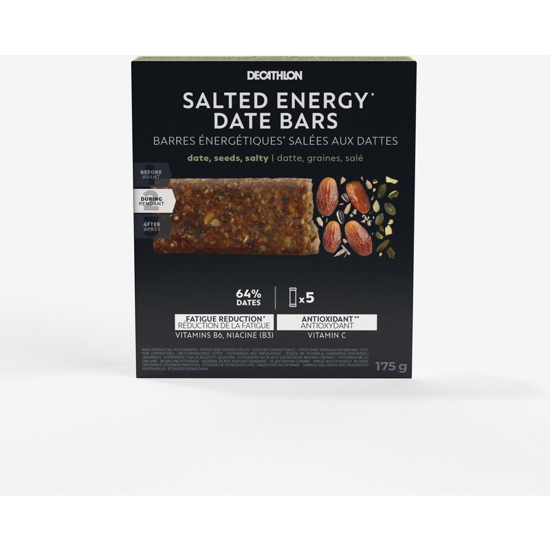 Salziger Energie Riegel mit Datteln und Samen 5 Stück