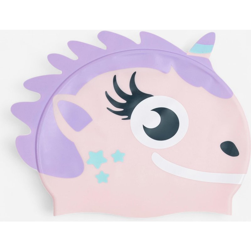 Badekappe Silikon Einheitsgröße - Einhorn rosa