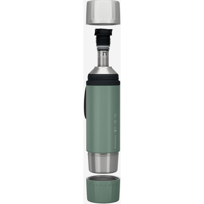 Isolierflasche Edelstahl mit Teefilter Wandern Camping - 900 1 l