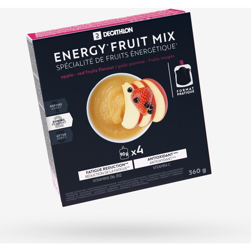 Energy Fruchtmus mit Apfel und Beeren 4 Stück