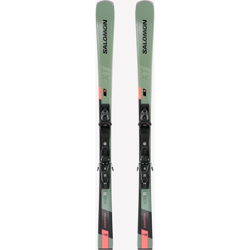 Ski Herren mit Bindung Piste - SALOMON S/MAX 8 XT grün/schwarz