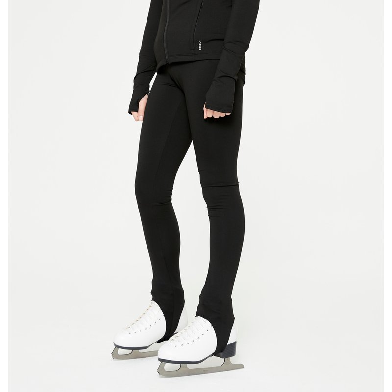 Eiskunstlauf-Leggings Kinder Training - schwarz