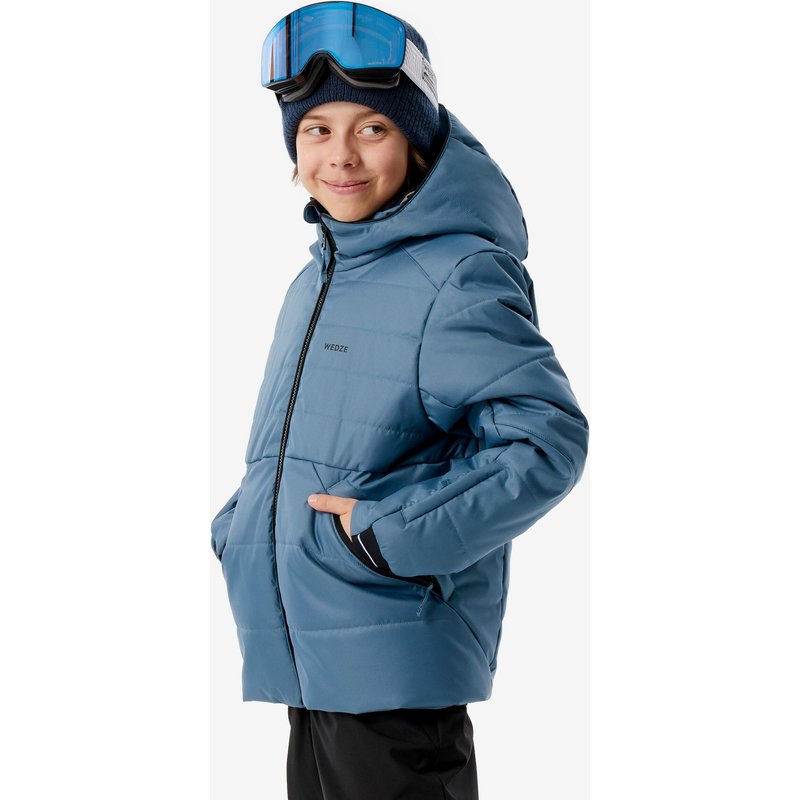 Skijacke Kinder 6 – 14 Jahre warm - 100 blau