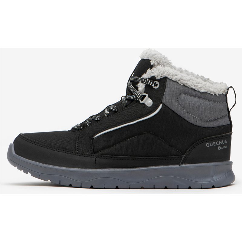 Wanderschuhe Damen halbhoch warm wasserdicht - NH100 schwarz