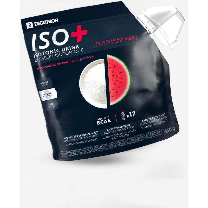 Iso+ Getränkepulver Wassermelone über 3 Stunden 650 g