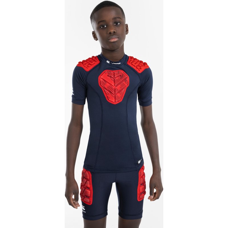 Kinder Rugby Schulterschutz - R500 DECATHLON Canterbury blau