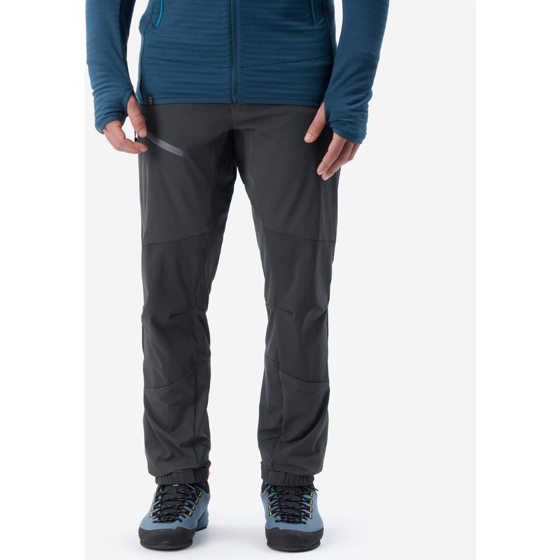 Softshellhose Herren leicht - Alpinism Light EVO grau