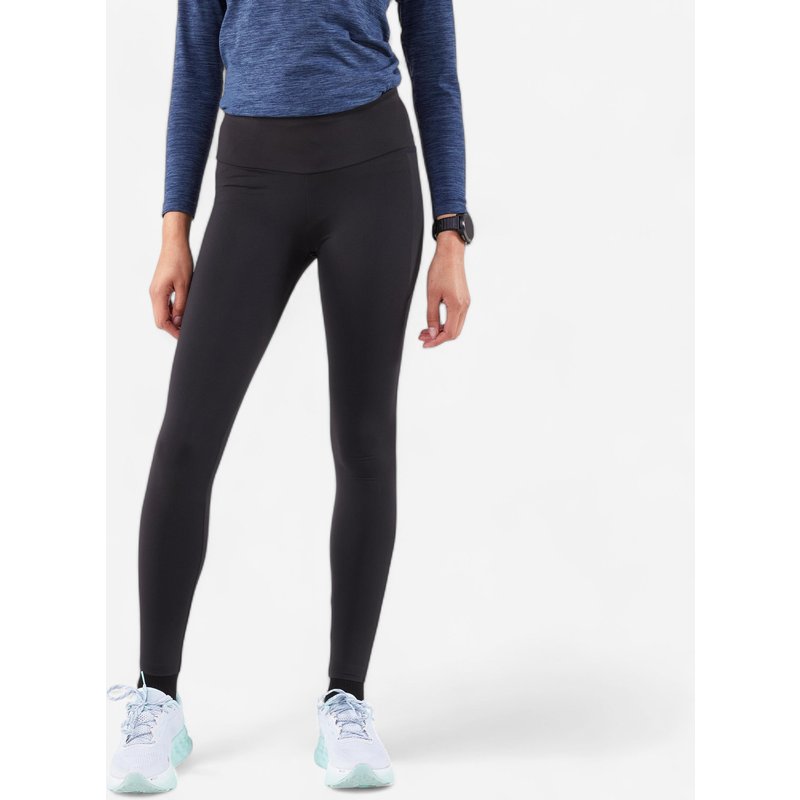 Lauftights lang Damen - Run 500 Warm schwarz