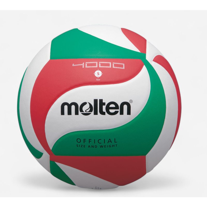 Volleyball Grösse 5 - MOLTEN V5M4000 rot/grün