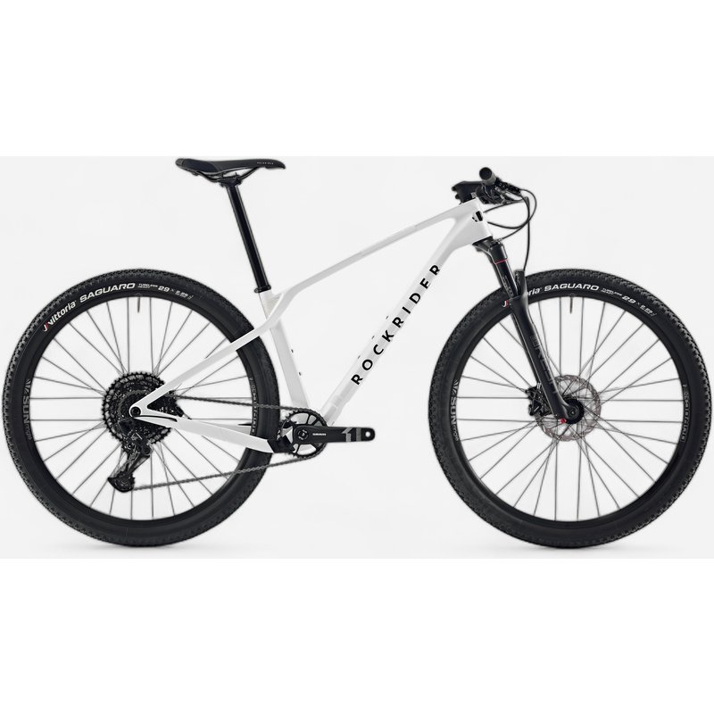 Mountainbike halbsteif XC Carbonrahmen Race 900NX refurbished weiß