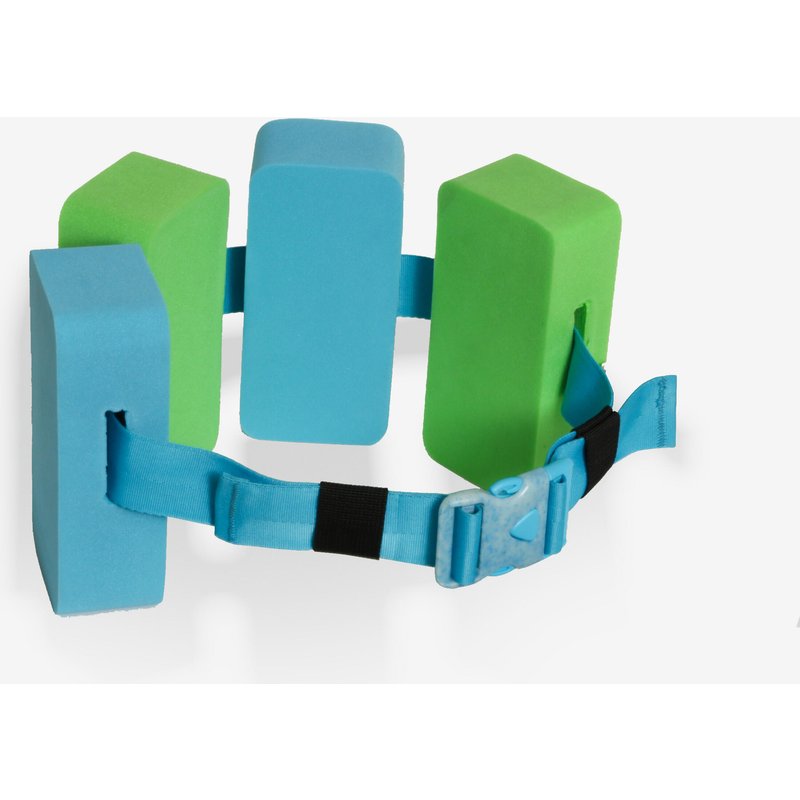 Schwimmgürtel mit Schaumstoffelementen 15–60 kg - blau/grün