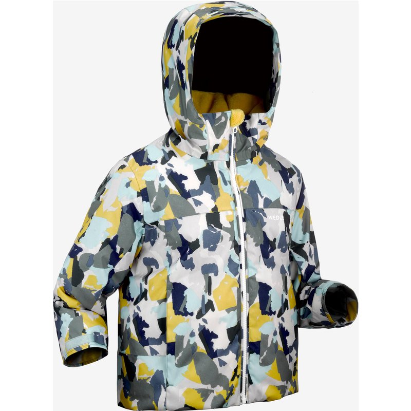 Skijacke Kinder Gr. 98–116 warm wasserdicht - 500 PNF Camo