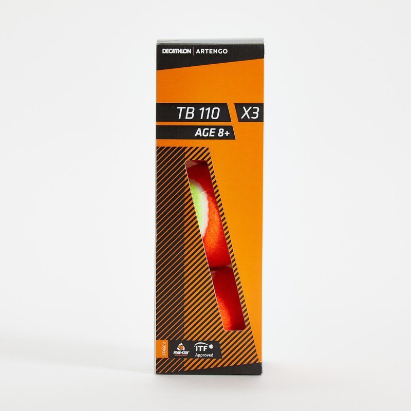 Tennisbälle - TB110 x3 orange
