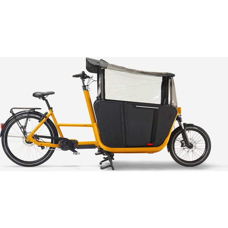 E-Lastenfahrrad Cargobike Long John F900E Family gelb