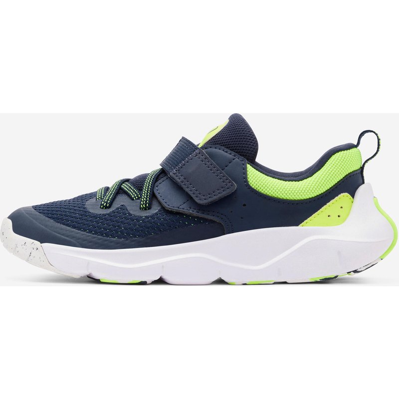 Sportschuhe Kinder Klettverschluss leicht - Playful Fast blau/gelb
