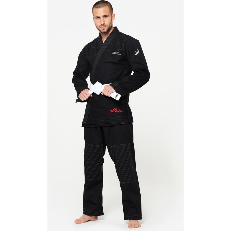 Kimono Brasilianisches Jiu-Jitsu 450 g/m² - schwarz