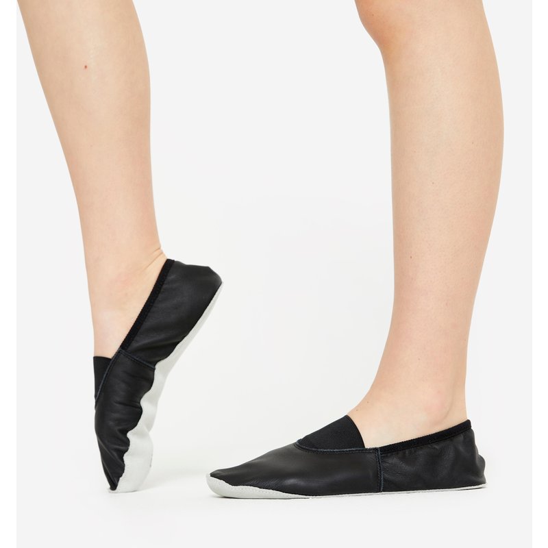 Jazz Dance-Schuhe Modern Jazz weiches Leder - schwarz