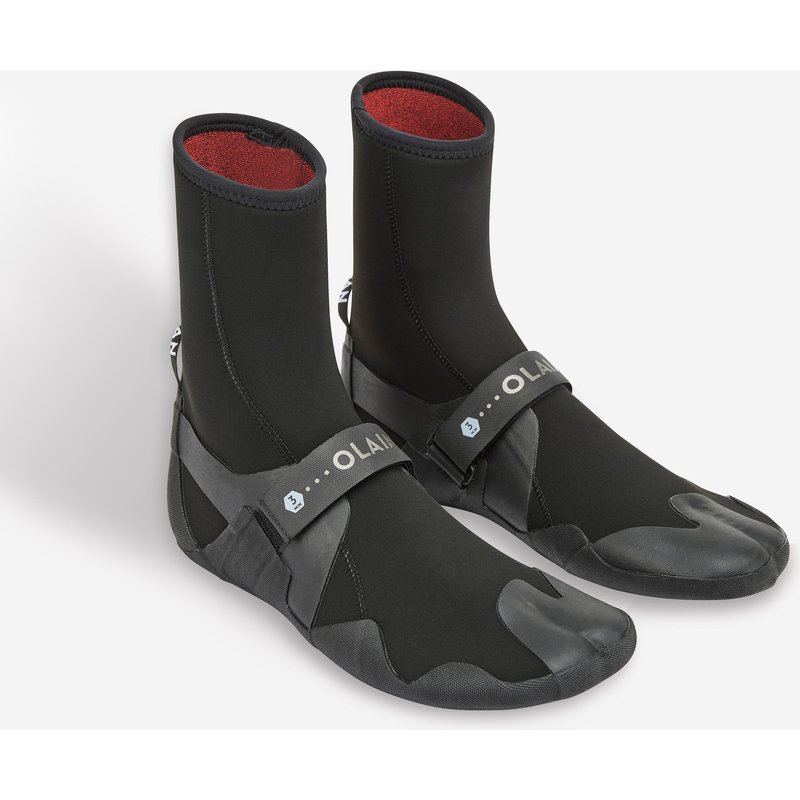 Surfschuhe Naturgummi 3 mm Yulex 900 schwarz