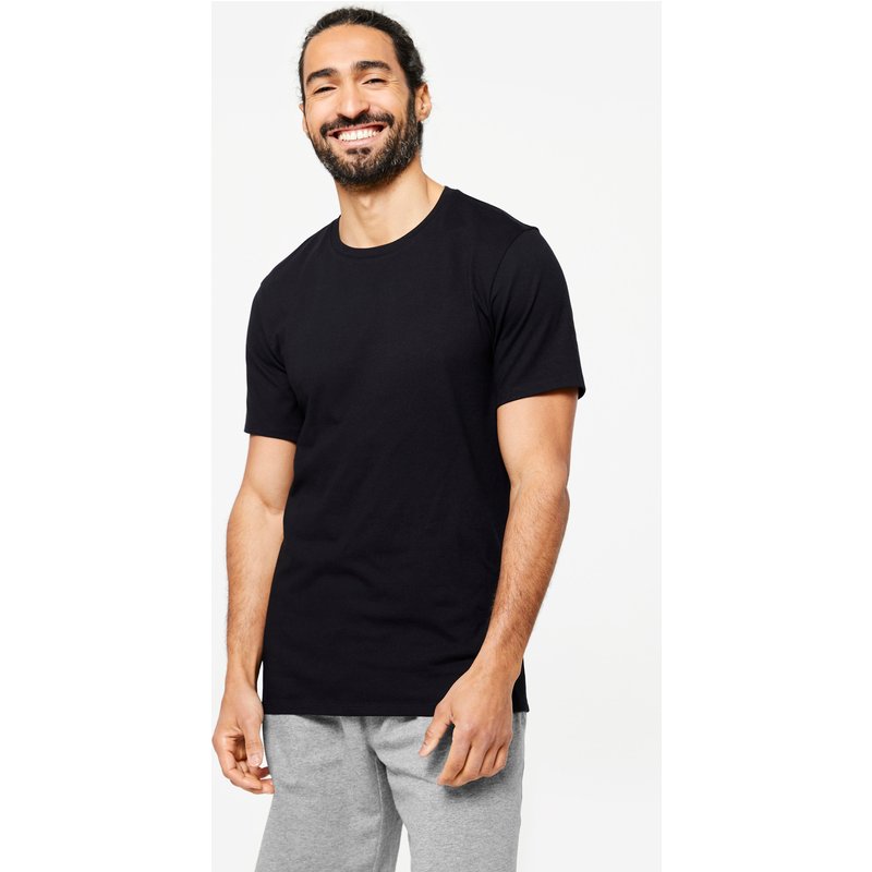 T-Shirt Herren Slim ‒ 500 schwarz