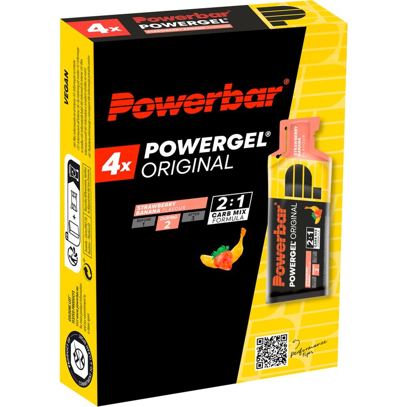 Energygel Powergel Erdbeere/Banane 4 x 41 g