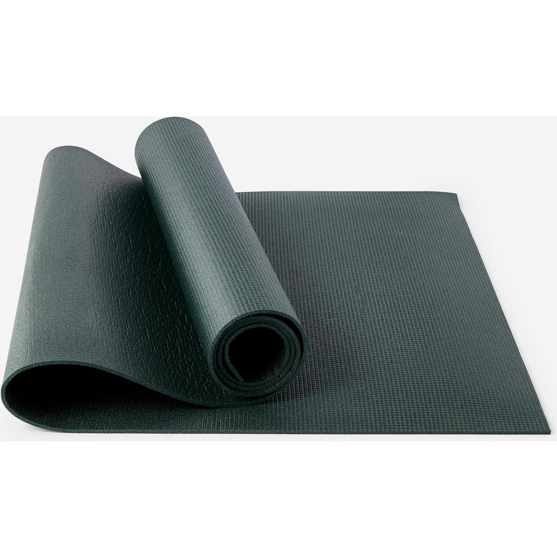 Yogamatte für sanftes Yoga 4 mm - dunkelgrün