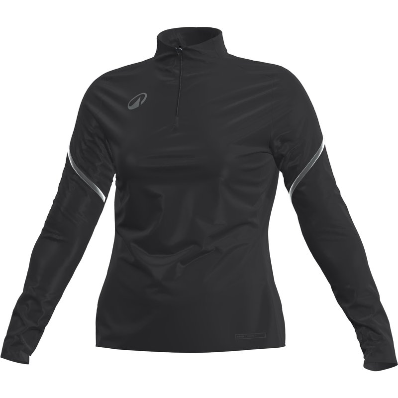 Damen Sweatshirt 1/2 Zip - VIRALTO Club schwarz
