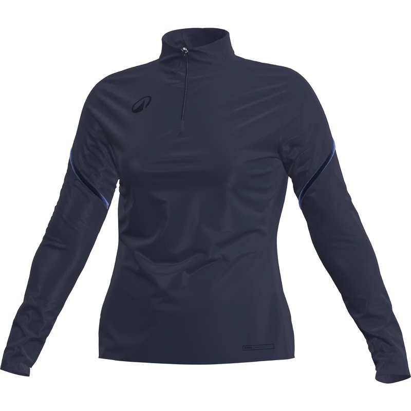 Damen Sweatshirt 1/2 Zip - VIRALTO Club schwarz