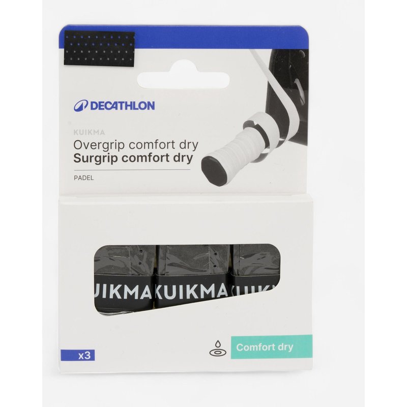 Padel Overgrip Griffband - Comfort Dry schwarz