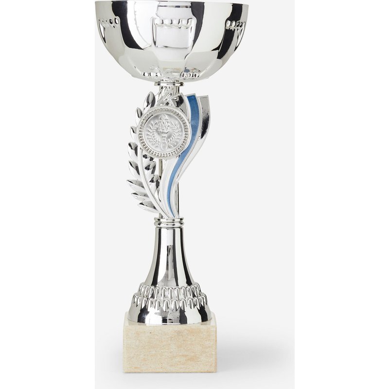 Pokal 23 cm - C160 silber/blau