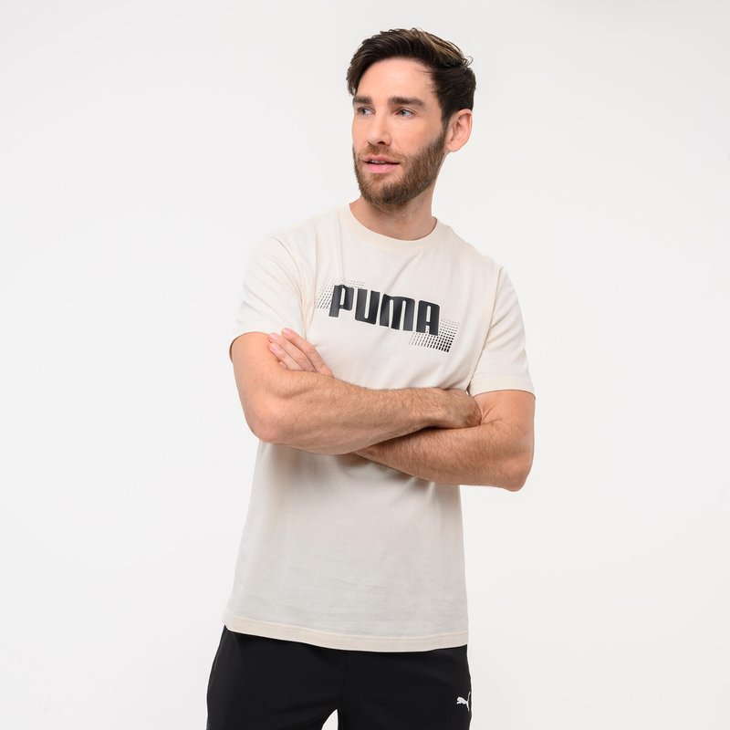 T-Shirt Herren Baumwolle - beige